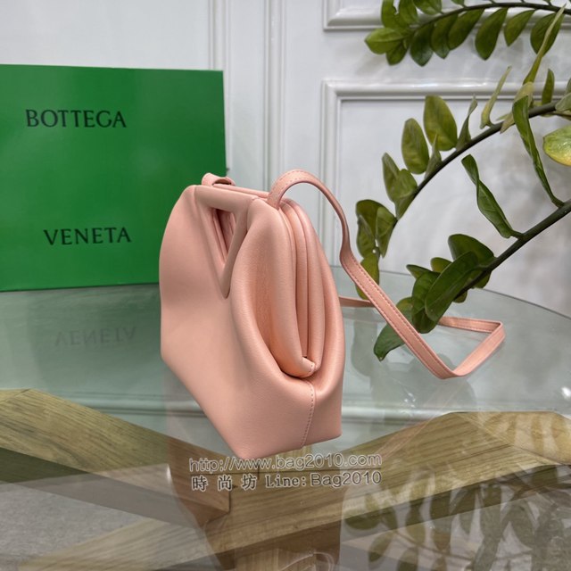 Bottega veneta高端女包 98088 寶緹嘉THE TRIANGLE BV專櫃新款蜜桃粉三角形五金手提女包  gxz1134